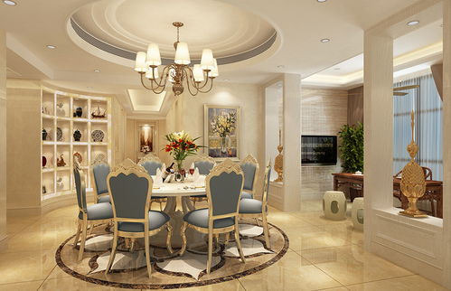 歐式奢華，匠心雕琢 振業(yè)城上觀吳先生180平別墅豪宅裝修實(shí)景賞析